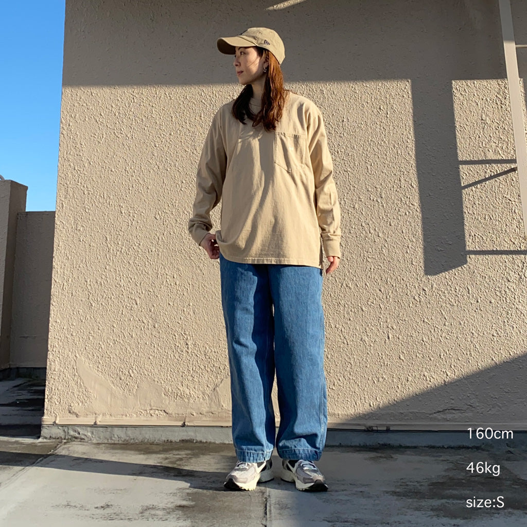 THE NORTH FACE PURPLE LABEL『7oz Long Sleeve Pocket Tee』(Beige/Off White)