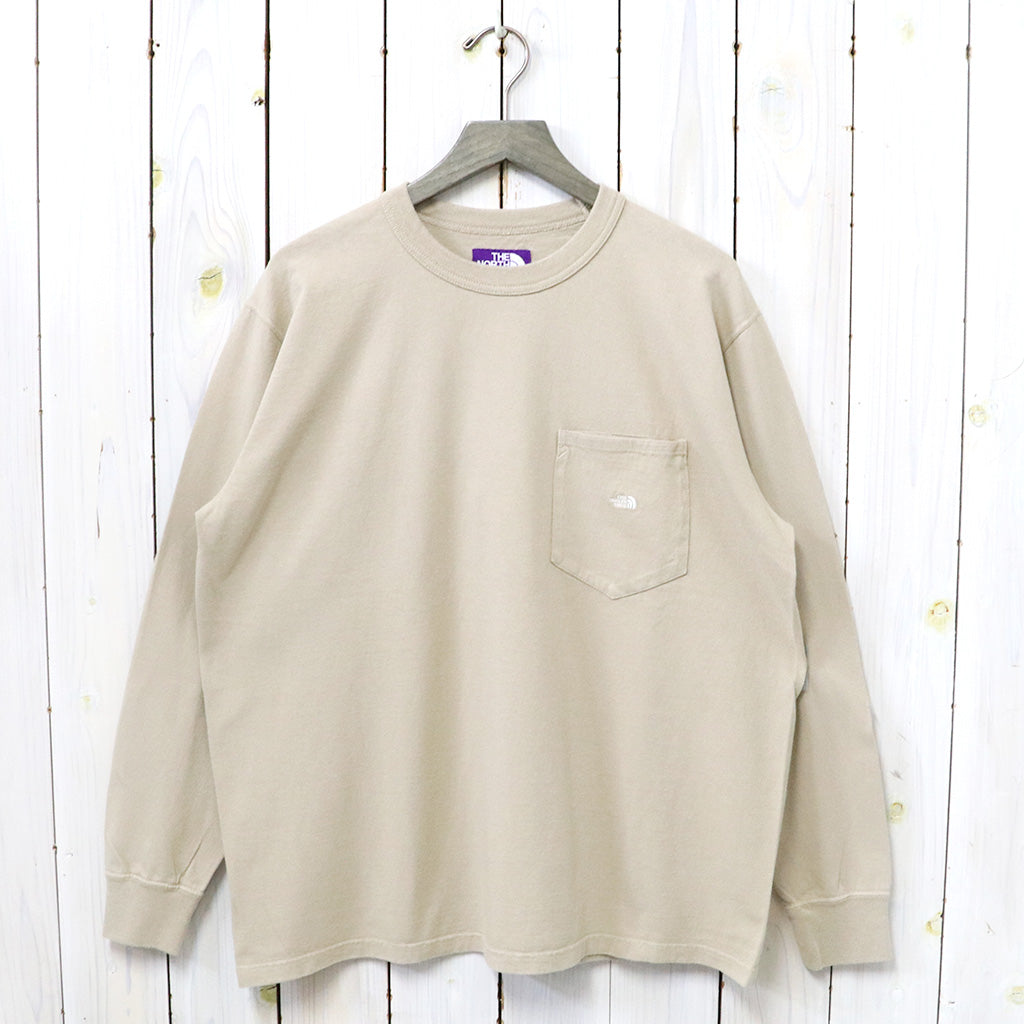 THE NORTH FACE PURPLE LABEL『7oz Long Sleeve Pocket Tee』(Beige/Off White)