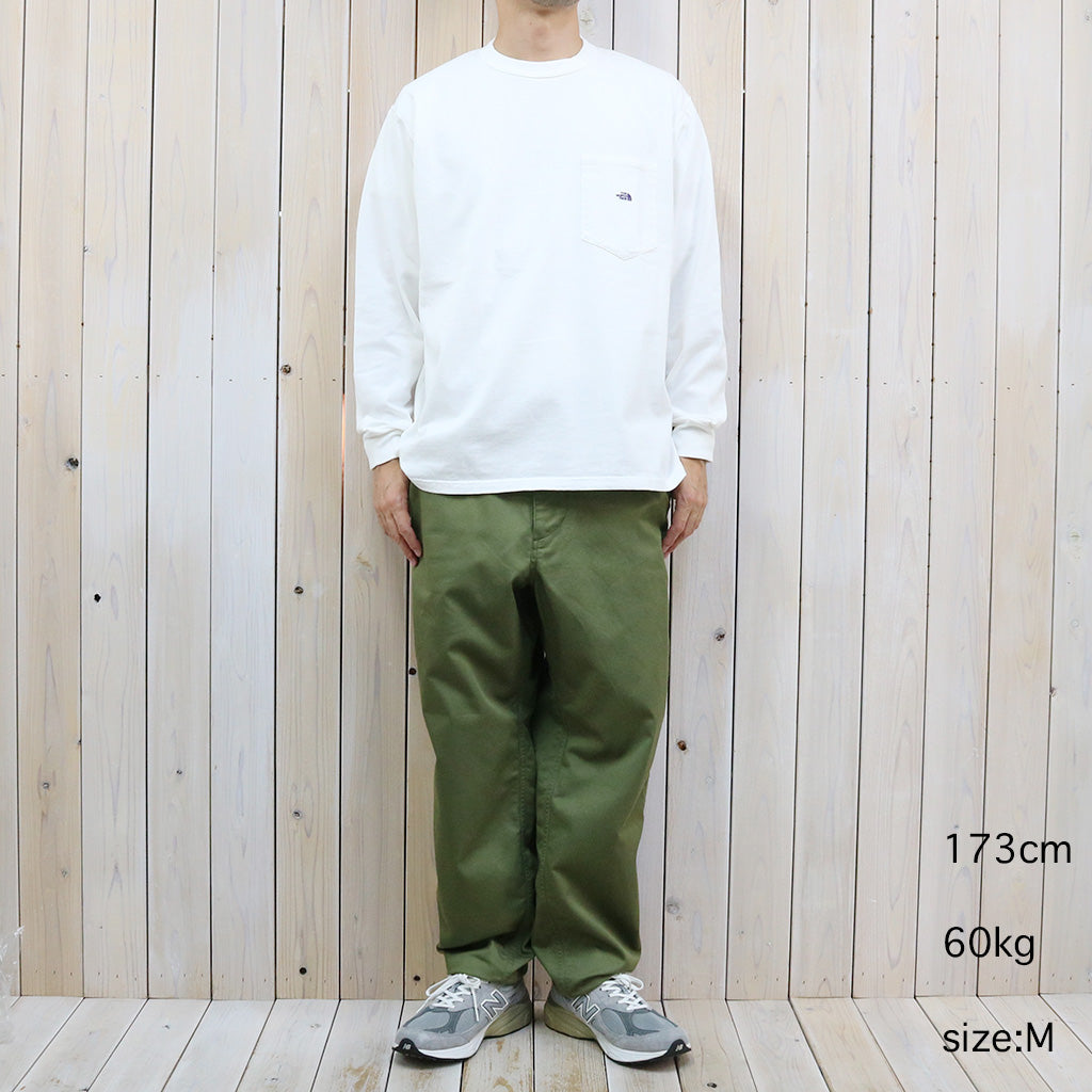 THE NORTH FACE PURPLE LABEL『7oz Long Sleeve Pocket Tee』(Off White/Purple)