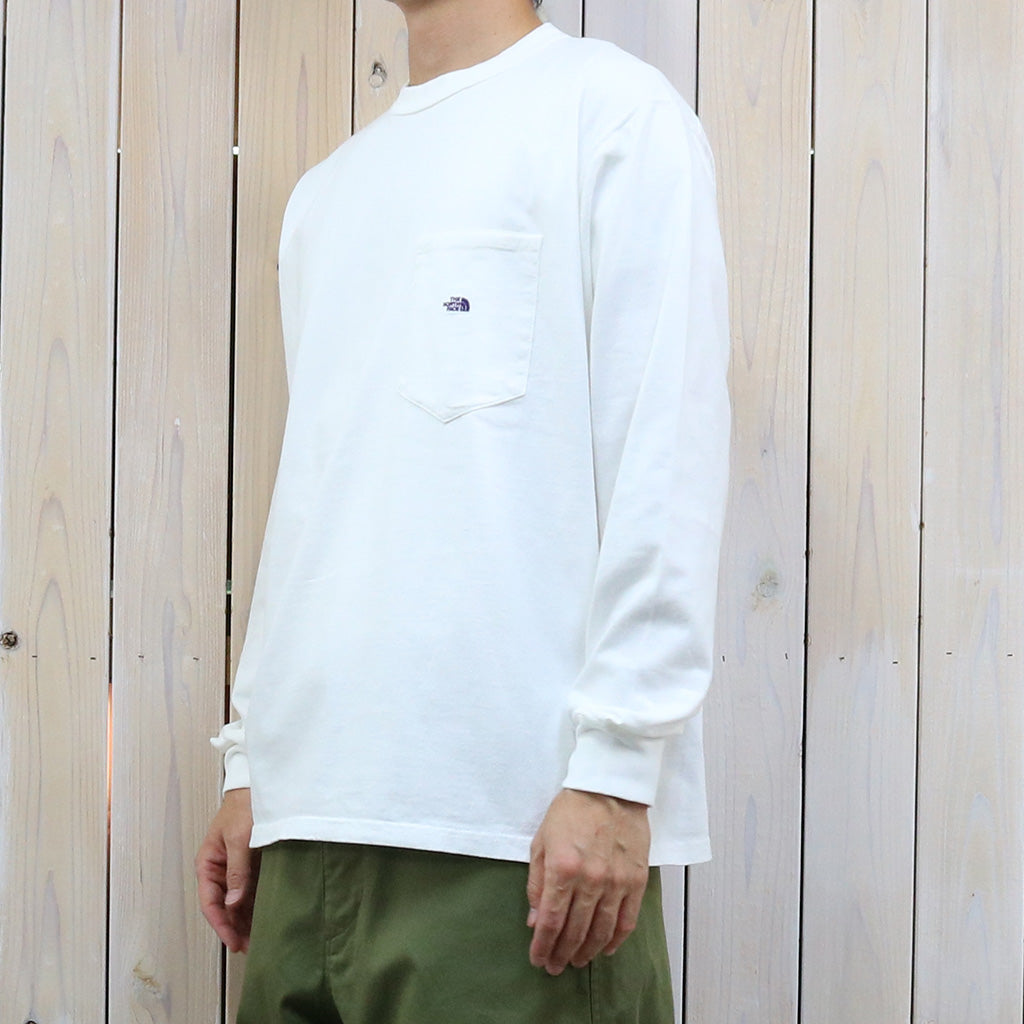 THE NORTH FACE PURPLE LABEL『7oz Long Sleeve Pocket Tee』(Off White/Purple)