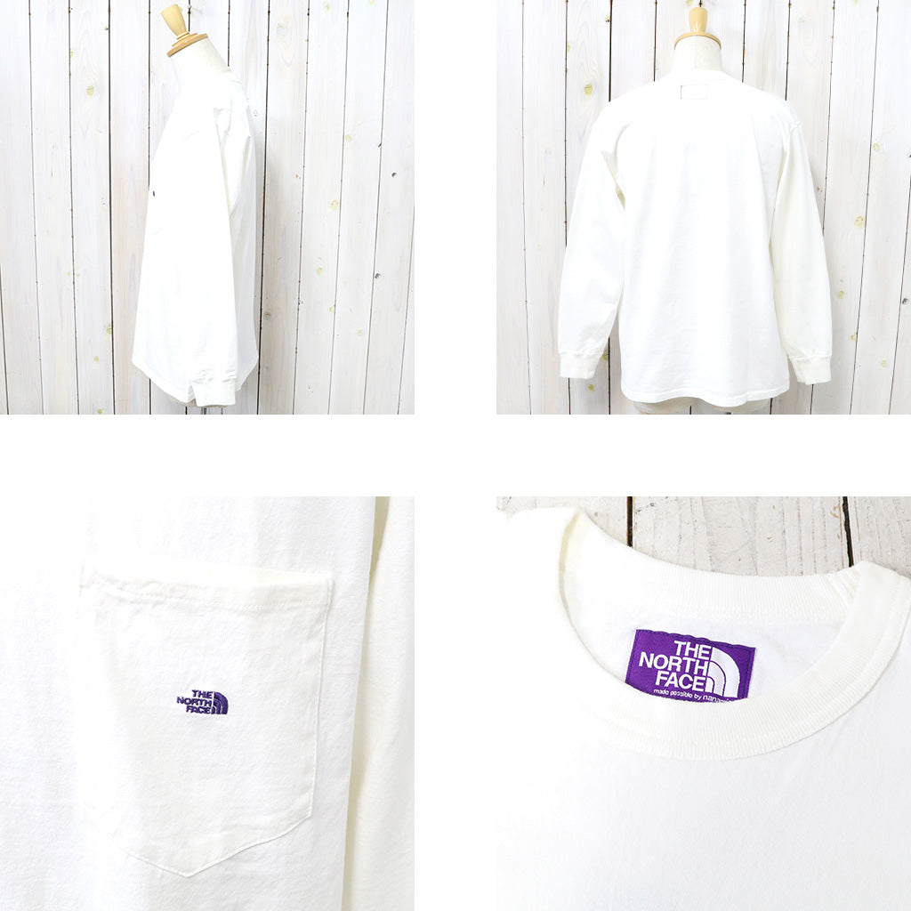 THE NORTH FACE PURPLE LABEL『7oz Long Sleeve Pocket Tee』(Off White/Purple)