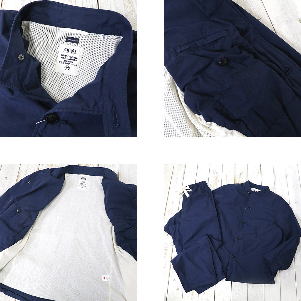 nanamica『Band Collar Jacket』(Marine Navy)