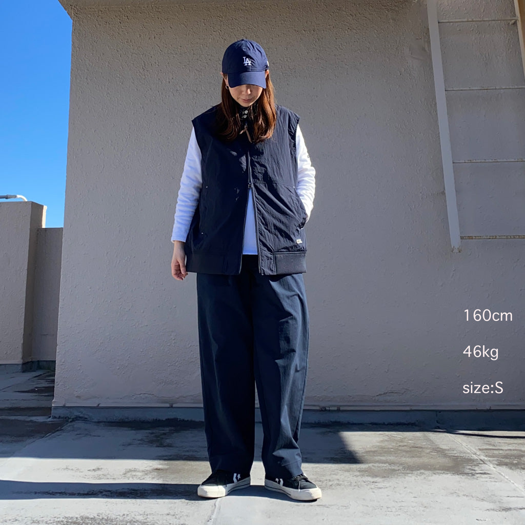 nanamica『Zip Up Wind Vest』(Dark Navy)