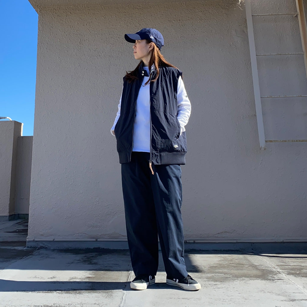 nanamica『Zip Up Wind Vest』(Dark Navy)