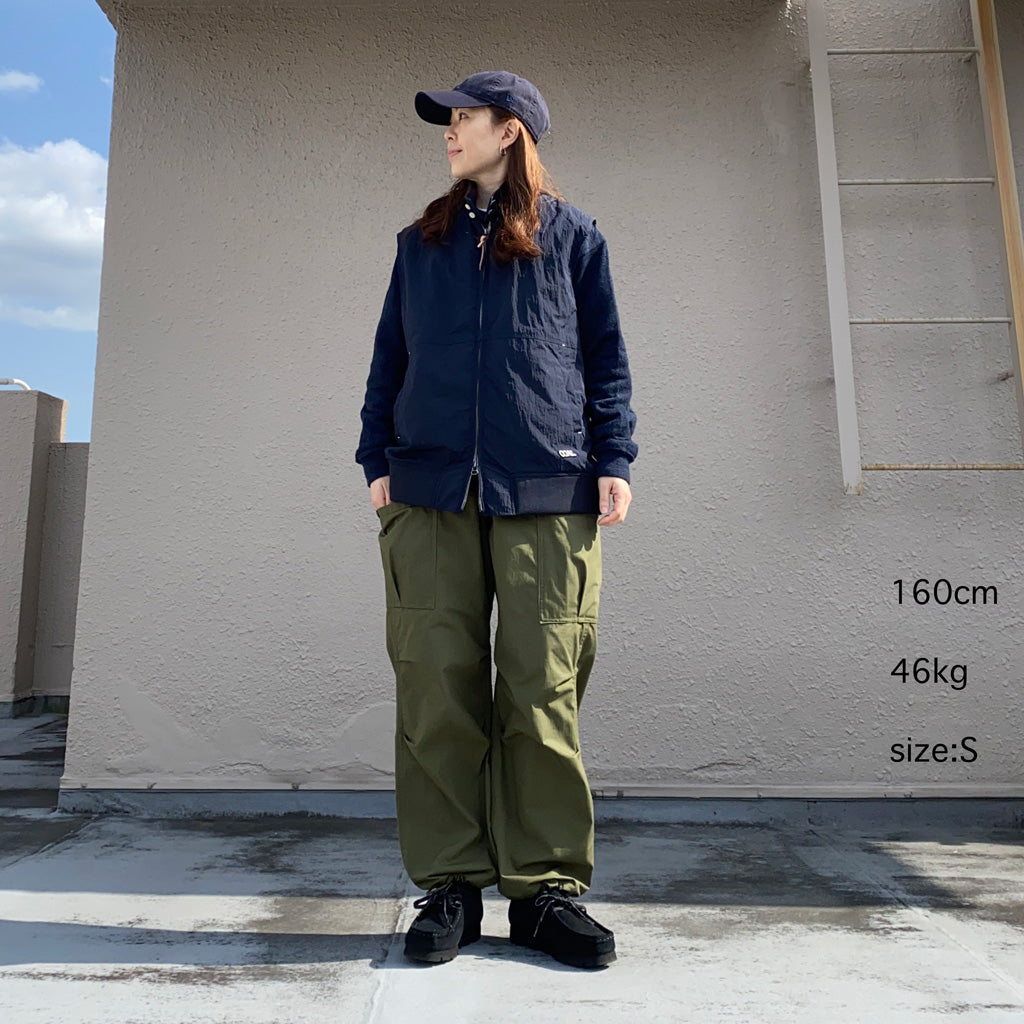 nanamica『Zip Up Wind Vest』(Dark Navy)