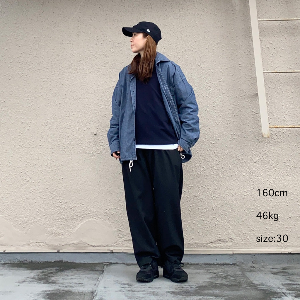 THE NORTH FACE PURPLE LABEL『Polyester Wool Oxford Wide Tapered Field Pants』(Black)