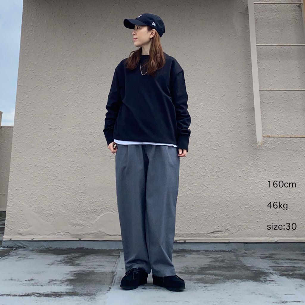 THE NORTH FACE PURPLE LABEL『Polyester Wool Oxford Wide Tapered Field Pants』(Mix Gray)