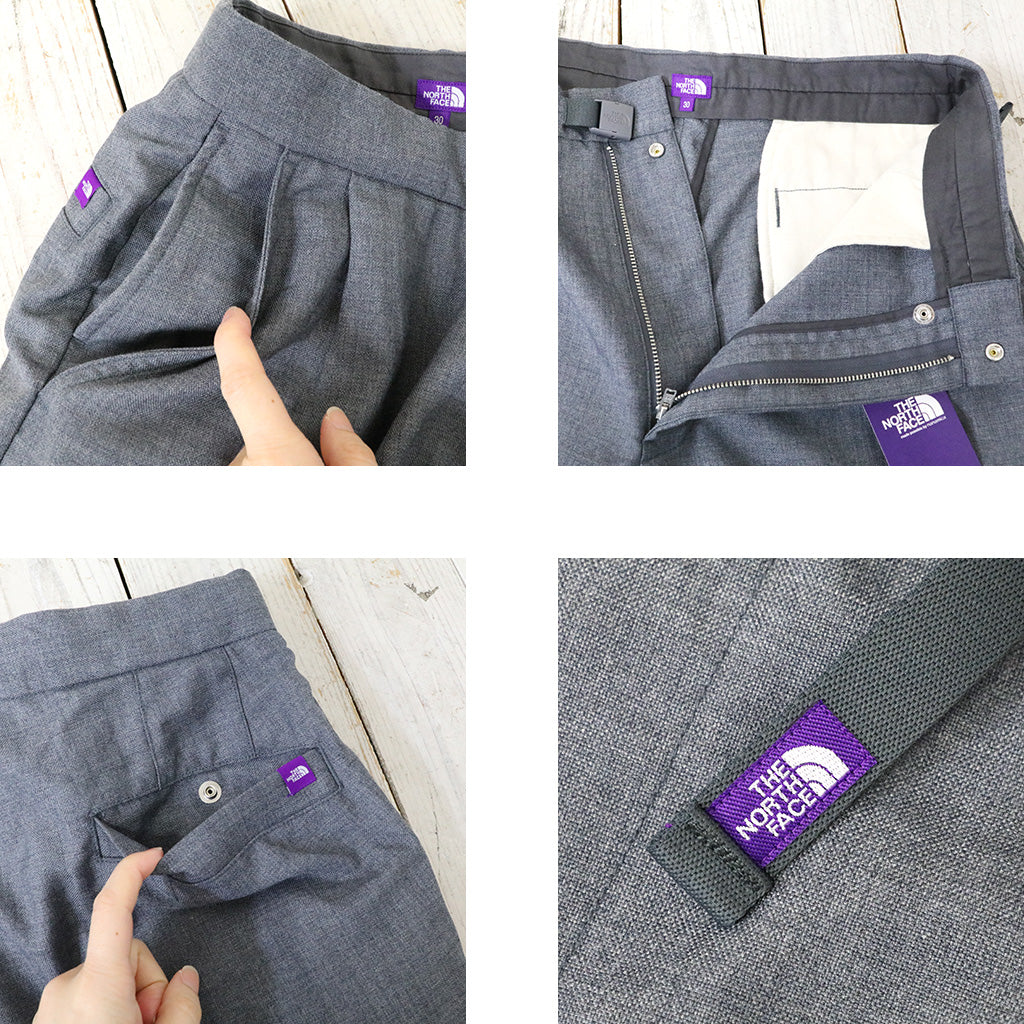 THE NORTH FACE PURPLE LABEL『Polyester Wool Oxford Wide Tapered Field Pants』(Mix Gray)