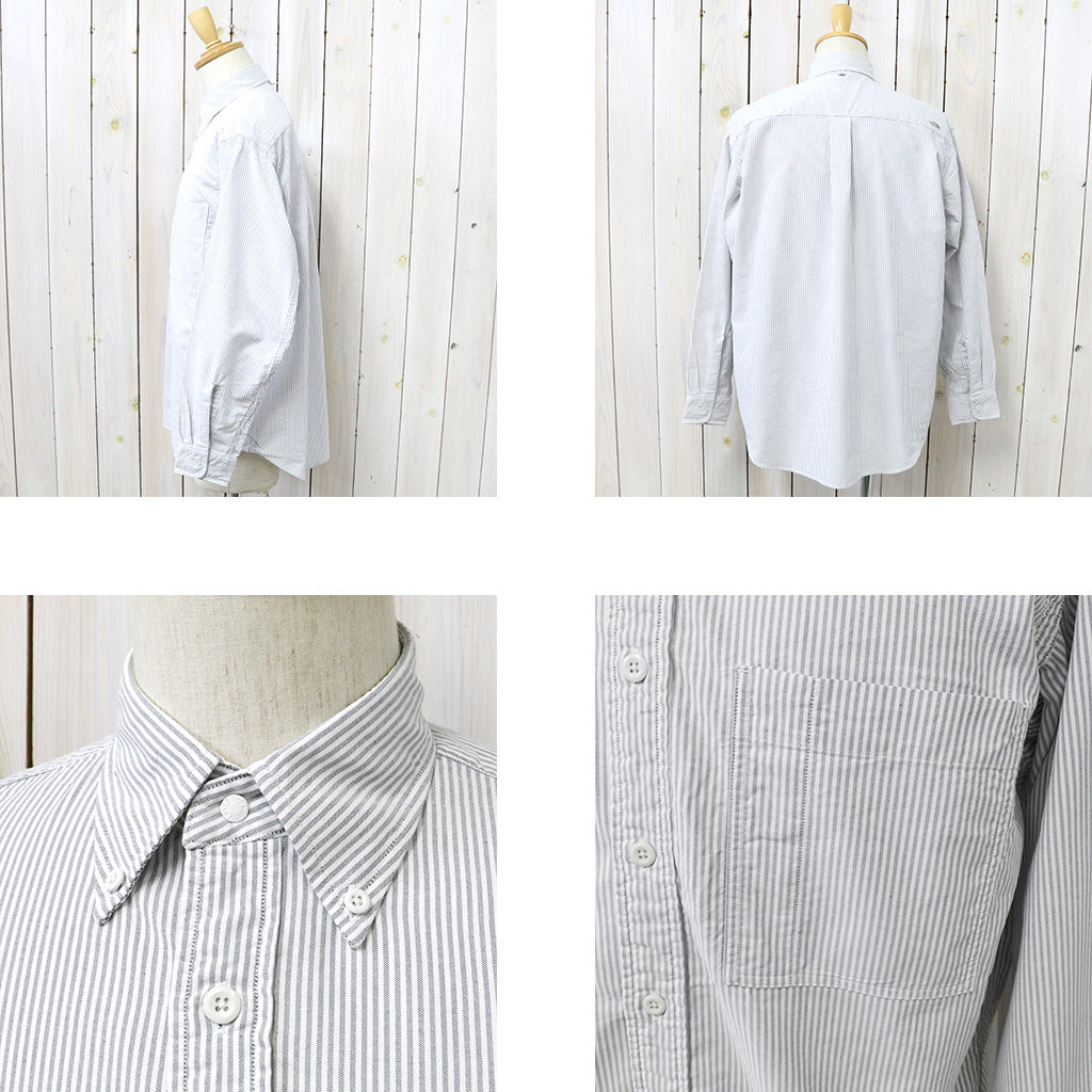 THE NORTH FACE PURPLE LABEL『Button Down Striped Field Shirt』(Asphalt Gray)