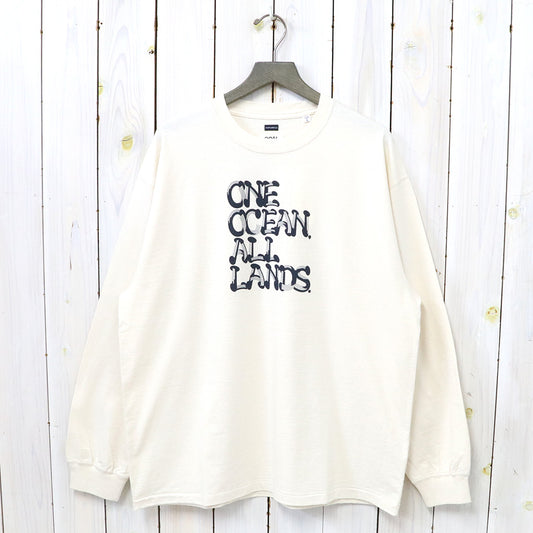nanamica『OOAL L/S Graphic Tee』(Ecru)