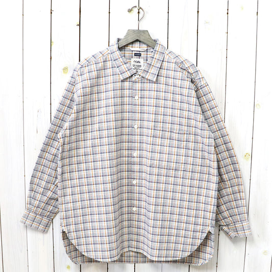 nanamica『Cotton Silk Euro Check Shirt』(Sunset)