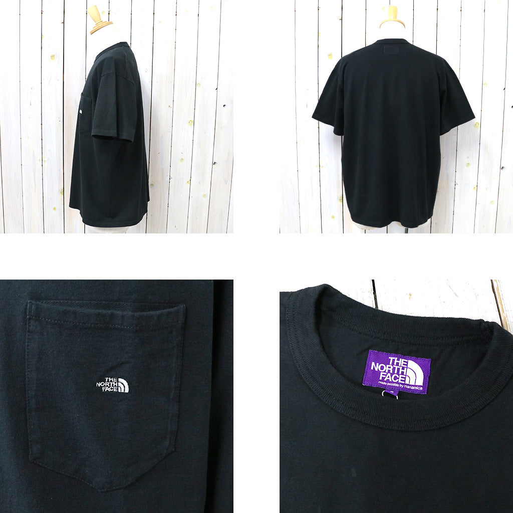 THE NORTH FACE PURPLE LABEL『7oz Pocket Tee』(Black/Off White)