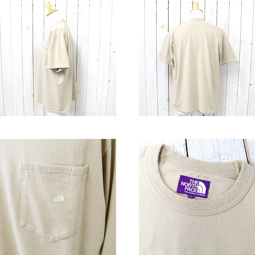THE NORTH FACE PURPLE LABEL『7oz Pocket Tee』(Beige/Off White)