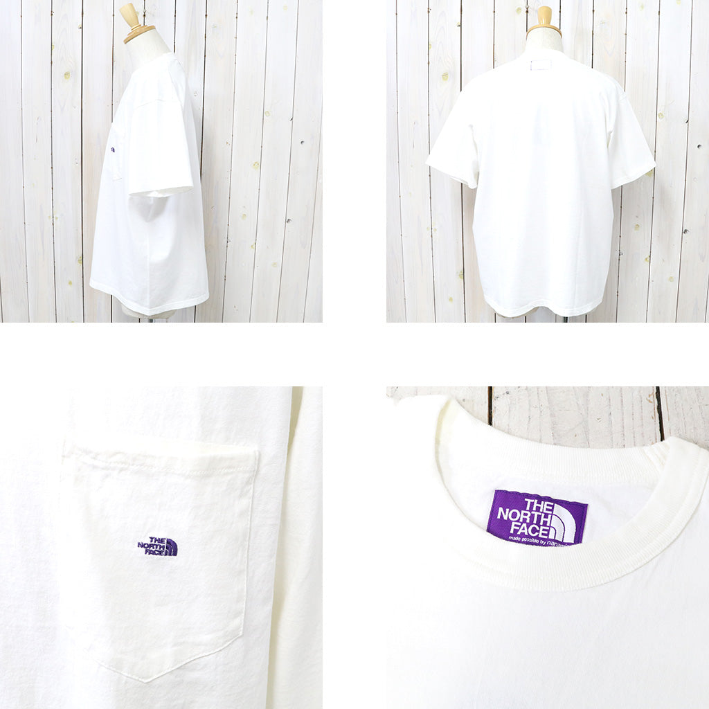 THE NORTH FACE PURPLE LABEL『7oz Pocket Tee』(Off White/Purple)