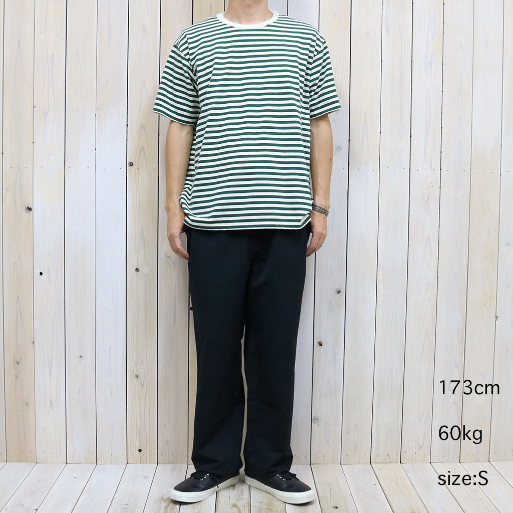 nanamica『COOLMAX Stripe Jersey Tee』(Green/Natural)