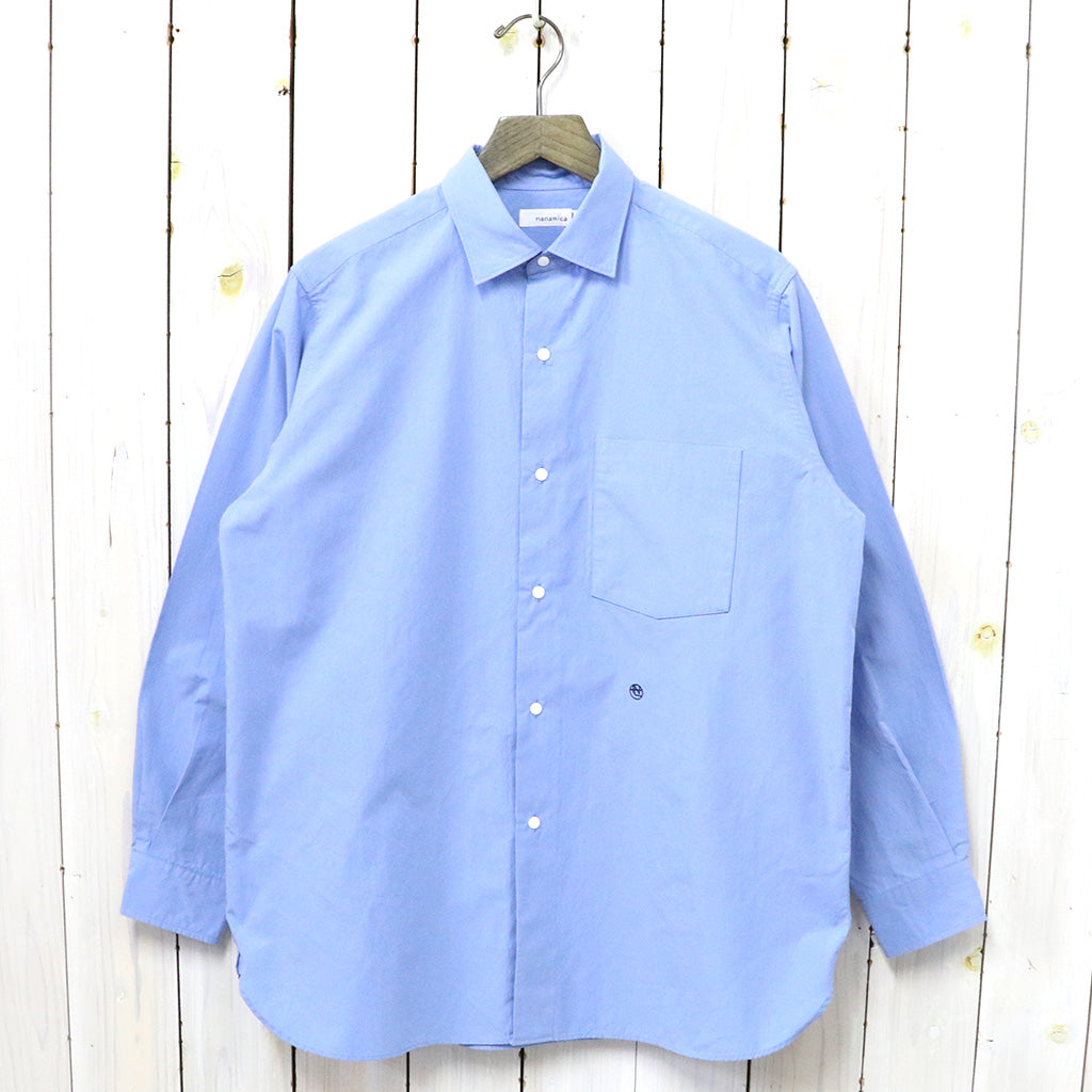 nanamica『Regular Collar Wind Shirt』(Sax)
