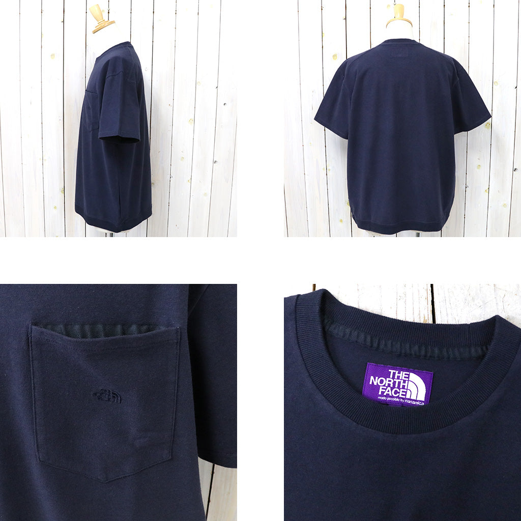 THE NORTH FACE PURPLE LABEL『High Bulky Pocket Tee』(Navy)