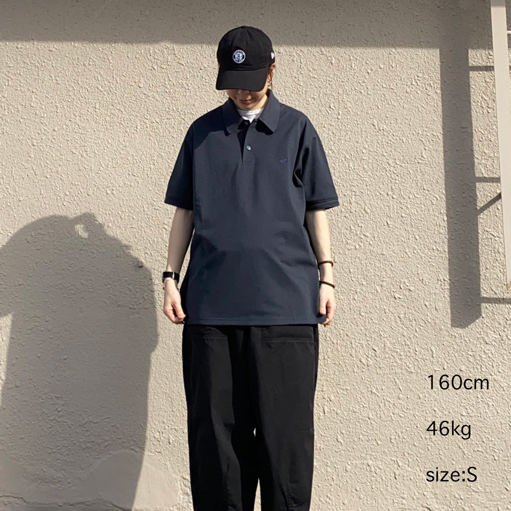 THE NORTH FACE PURPLE LABEL『Moss Stitch Field Short Sleeve Polo』(Asphalt Gray)