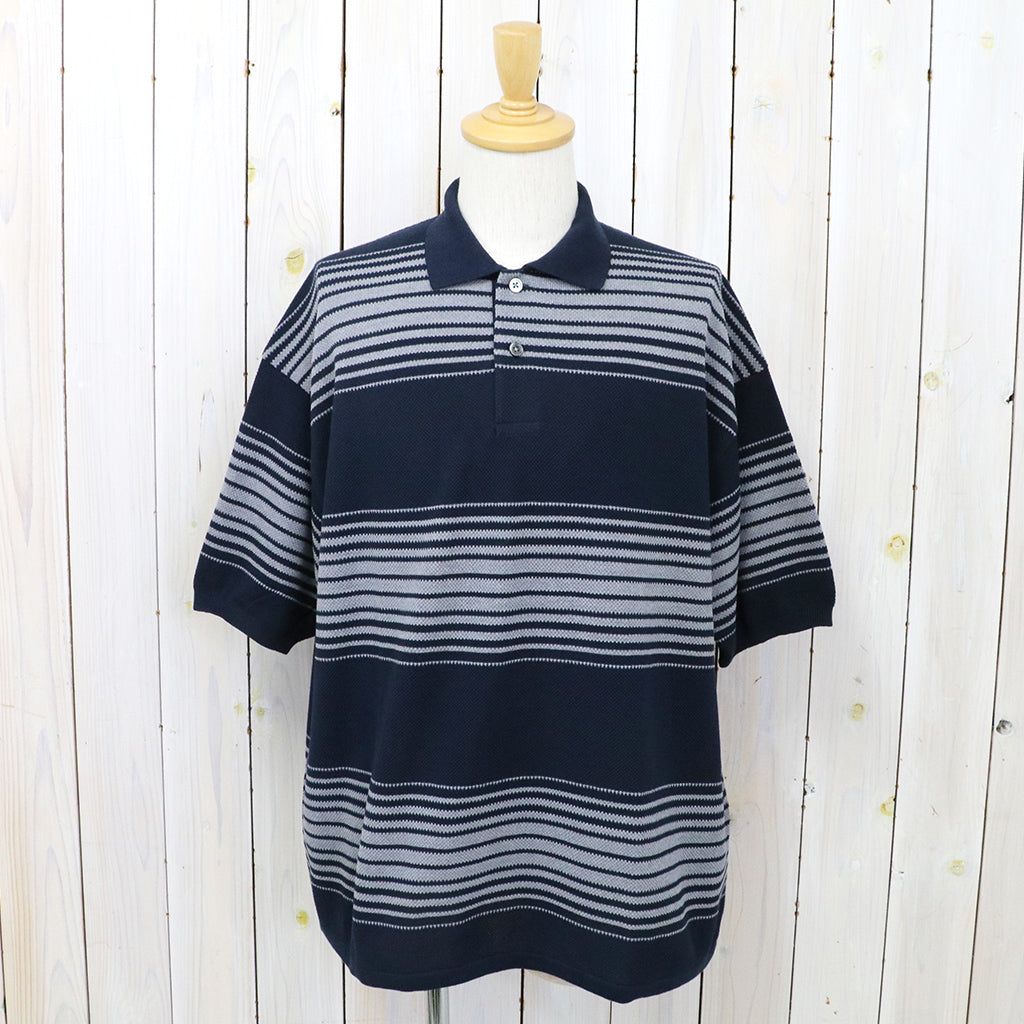 nanamica『Stripe Polo Sweater』(Navy) – Reggieshop