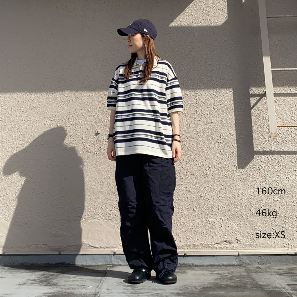 nanamica『Stripe Polo Sweater』(Ecru)
