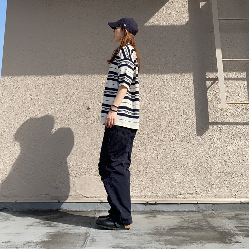 nanamica『Stripe Polo Sweater』(Ecru)