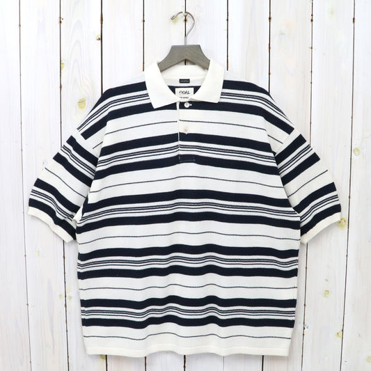 nanamica『Stripe Polo Sweater』(Ecru)