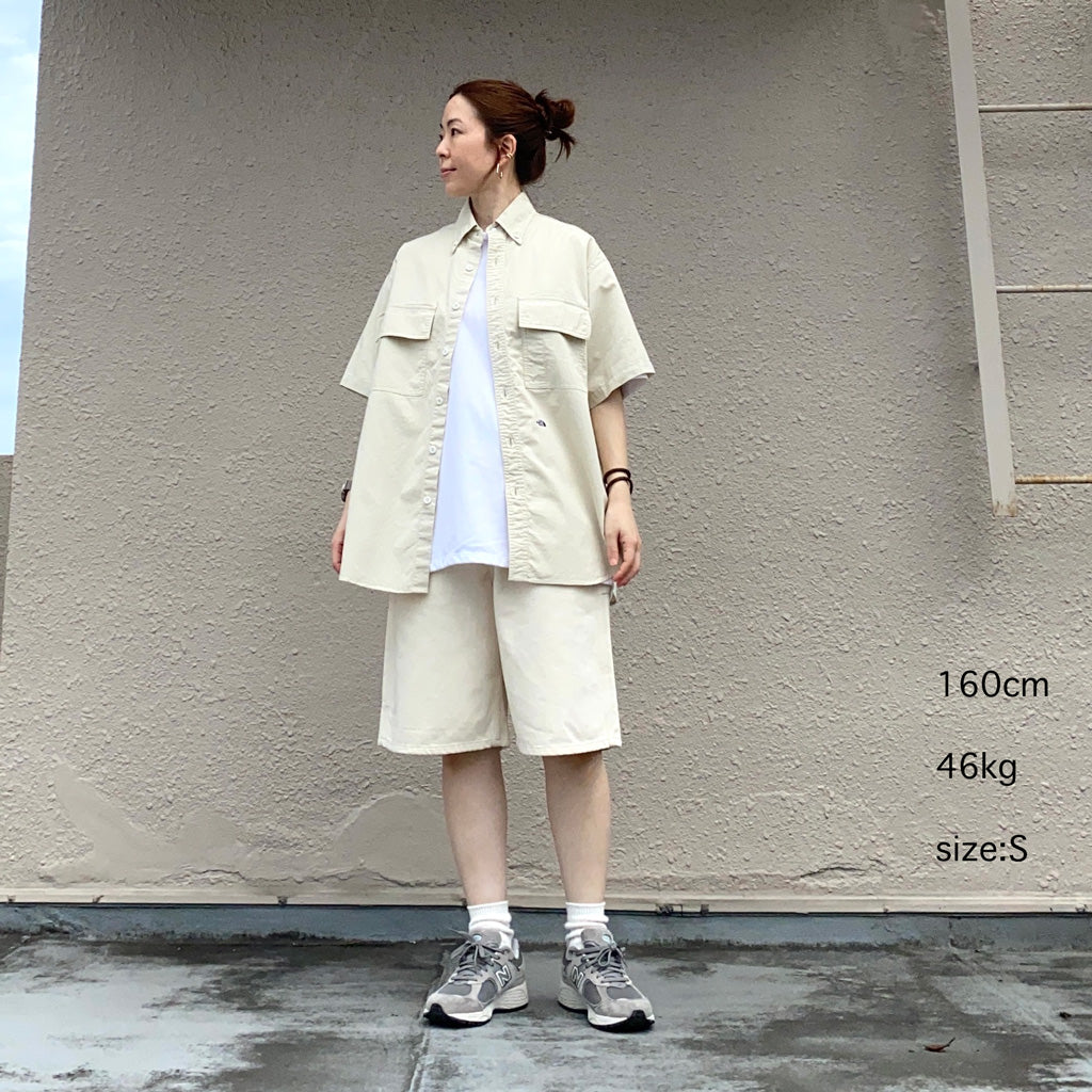 THE NORTH FACE PURPLE LABEL『Button Down Field S/S Shirt』(Light Beige)