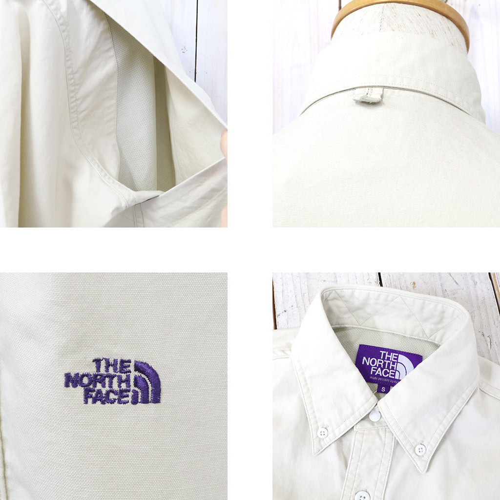 【SALE30%OFF】THE NORTH FACE PURPLE LABEL『Button Down Field S/S Shirt』(Light Beige)