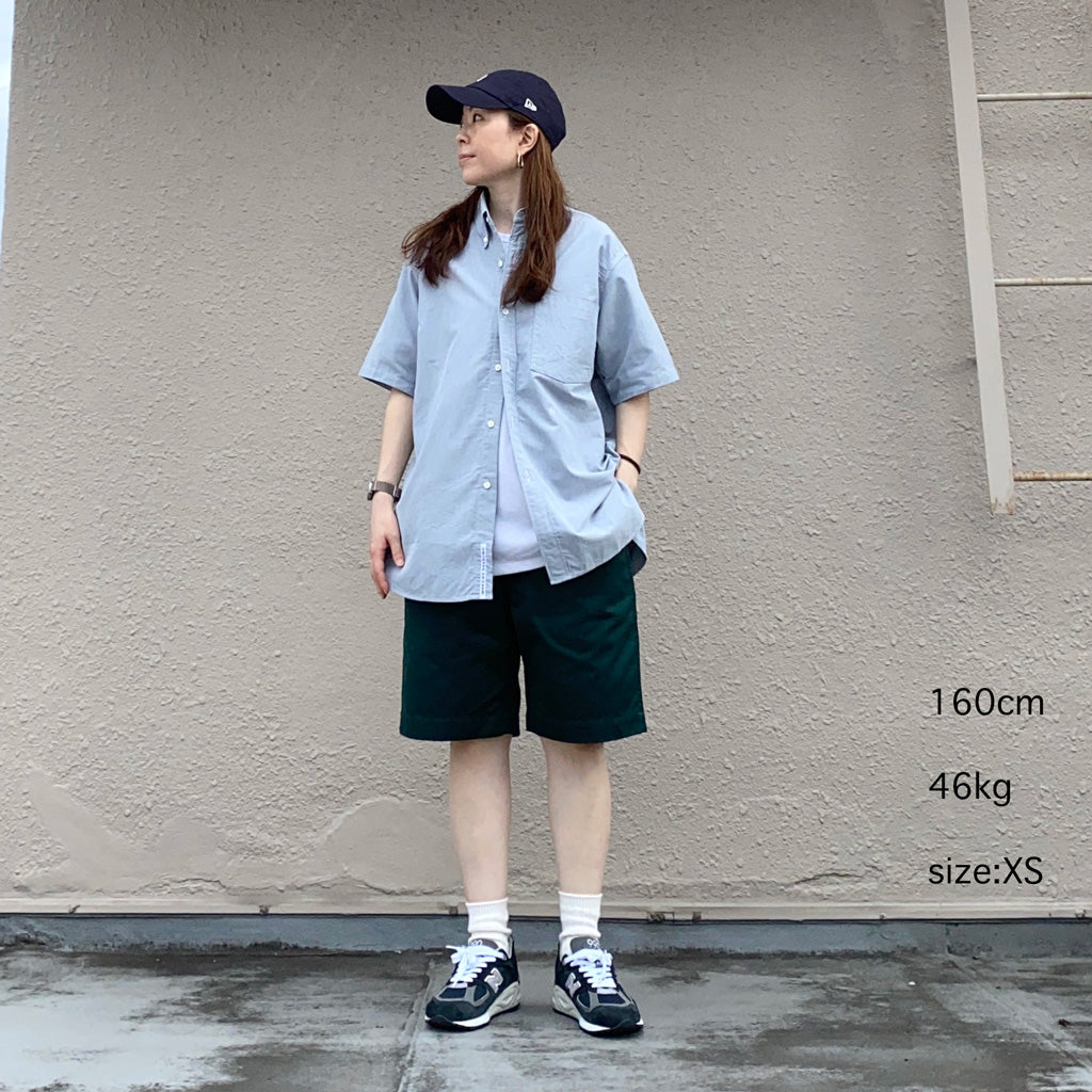 nanamica『Button Down Wind S/S Shirt』(Grayish Navy)