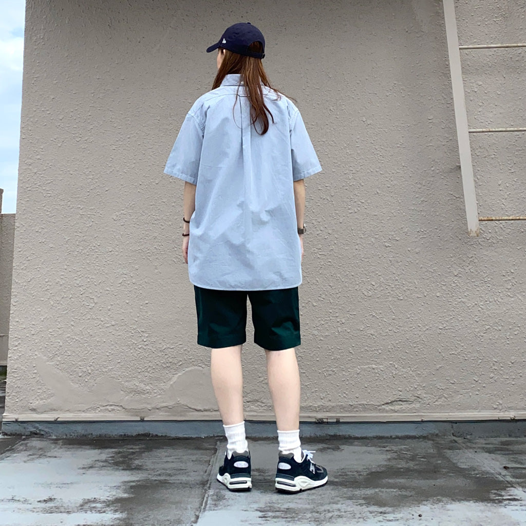 nanamica『Button Down Wind S/S Shirt』(Grayish Navy)