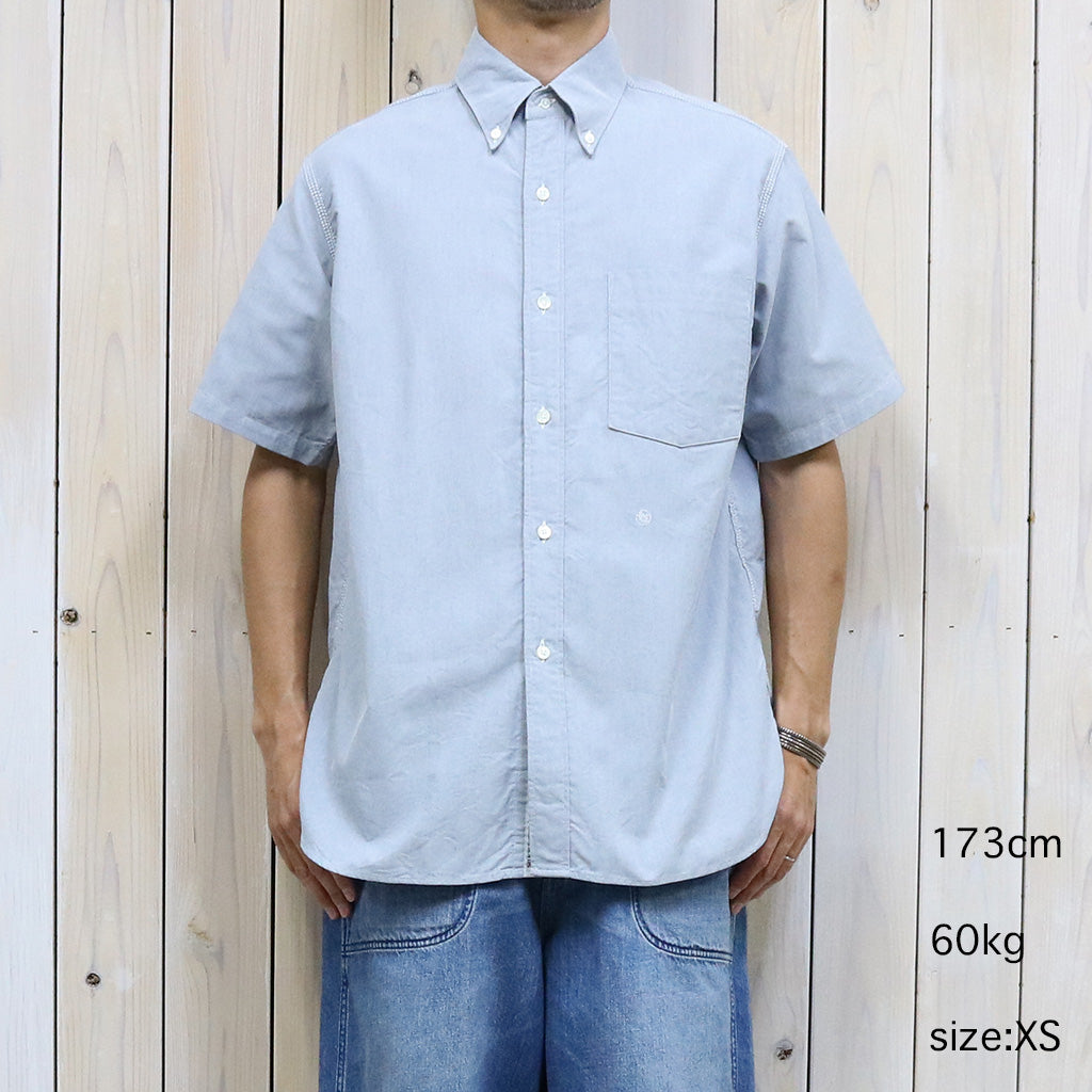 nanamica『Button Down Wind S/S Shirt』(Grayish Navy)