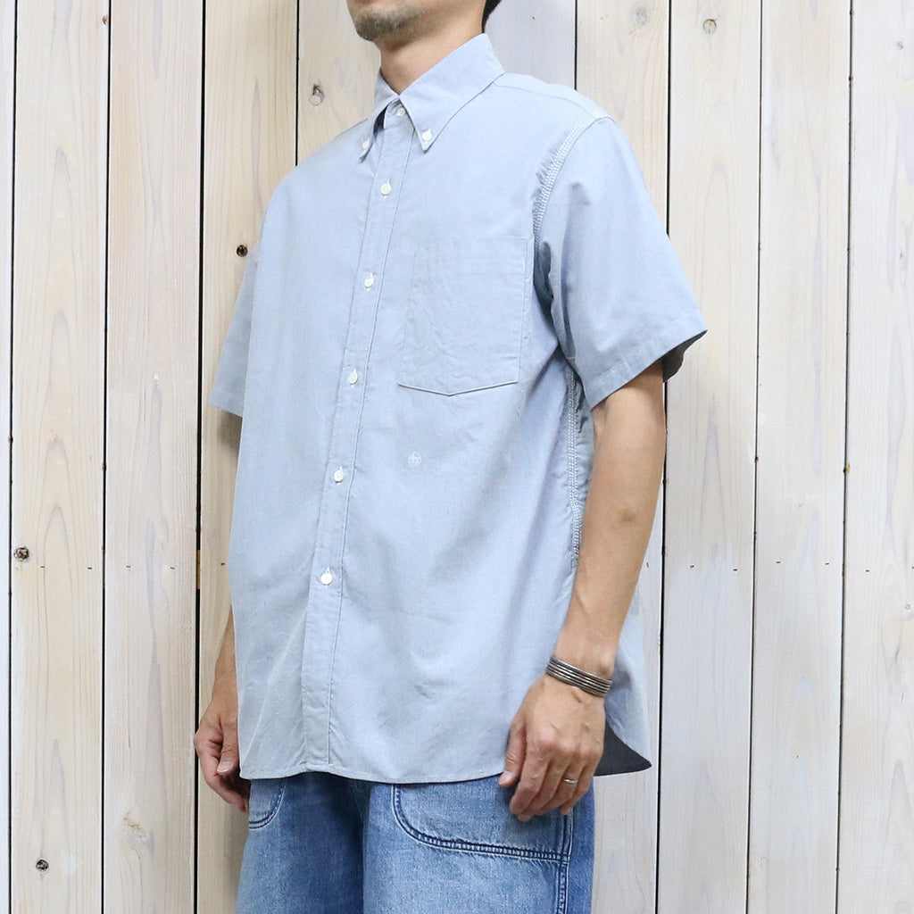nanamica『Button Down Wind S/S Shirt』(Grayish Navy)