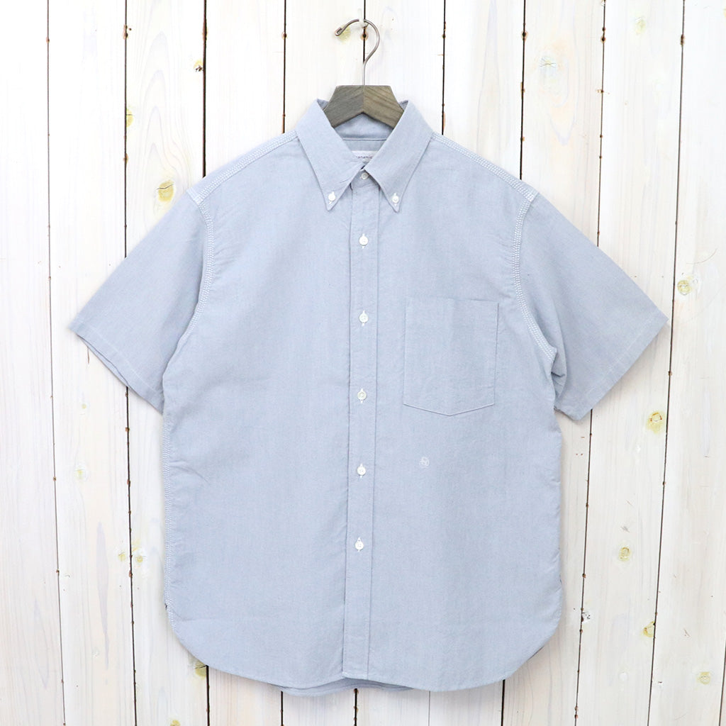 nanamica『Button Down Wind S/S Shirt』(Grayish Navy)