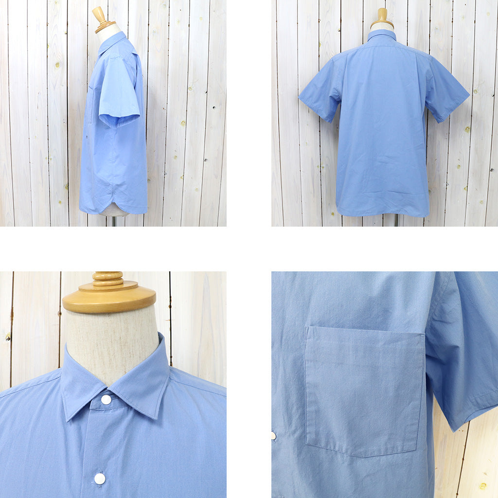 nanamica『Regular Collar Wind S/S Shirt』(Sax)