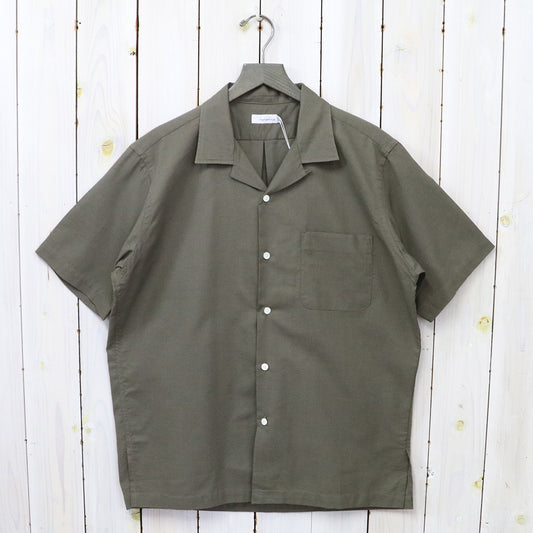 nanamica『Open Collar Panama S/S Shirt』(Taupe)