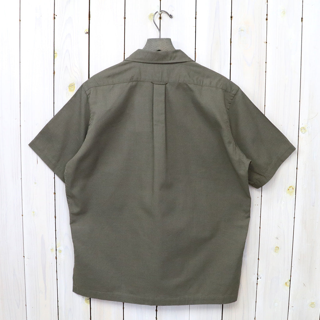 nanamica『Open Collar Panama S/S Shirt』(Taupe)