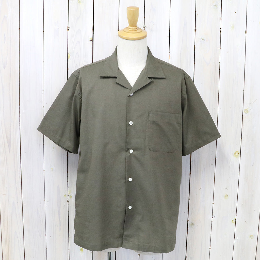 nanamica『Open Collar Panama S/S Shirt』(Taupe)