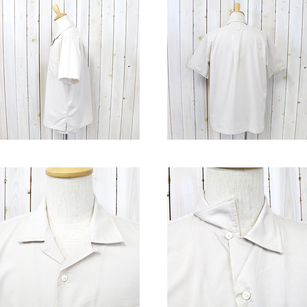 nanamica『Open Collar Panama S/S Shirt』(Natural)