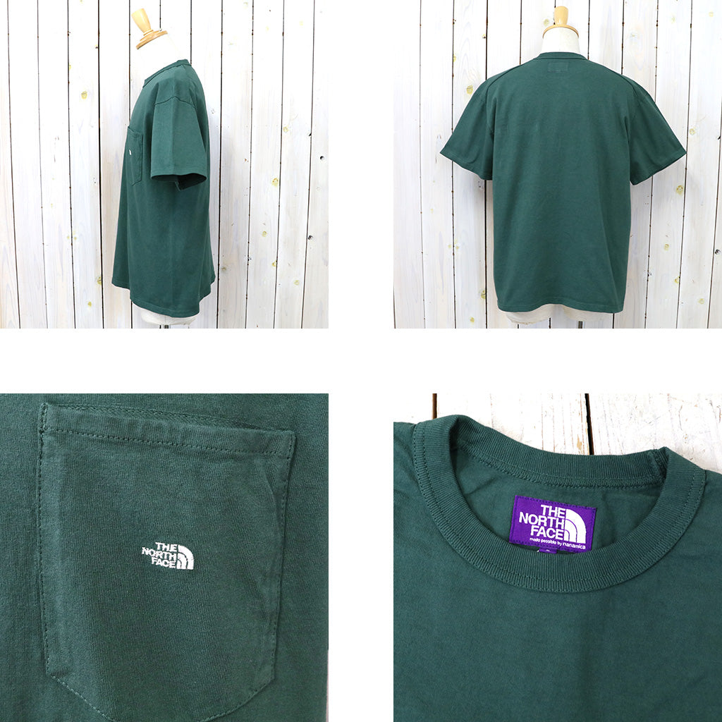 THE NORTH FACE PURPLE LABEL『7oz Pocket Tee』(Spruce/Off White)