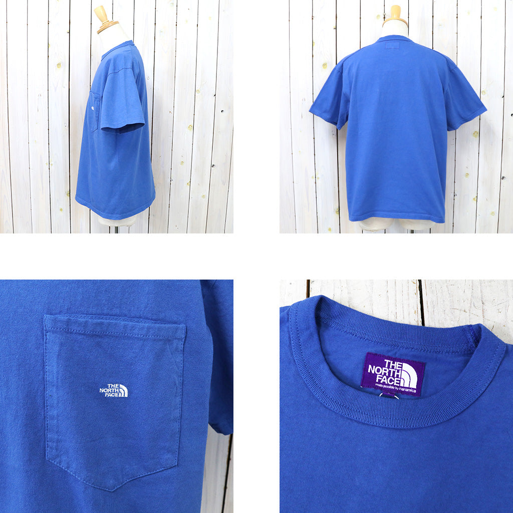 THE NORTH FACE PURPLE LABEL『7oz Pocket Tee』(Royal Blue/Off White)