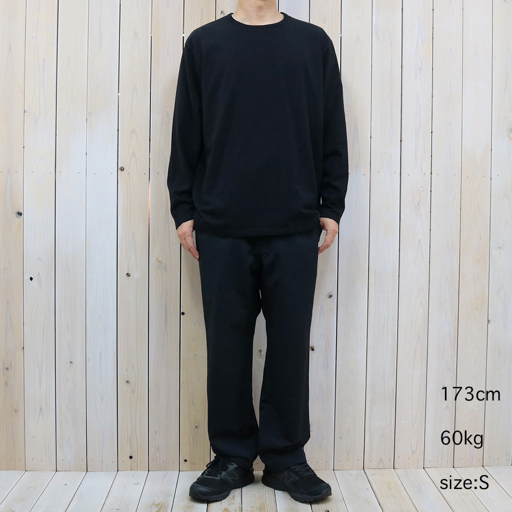 nanamica『COOLMAX Jersey L/S Tee』(Black)