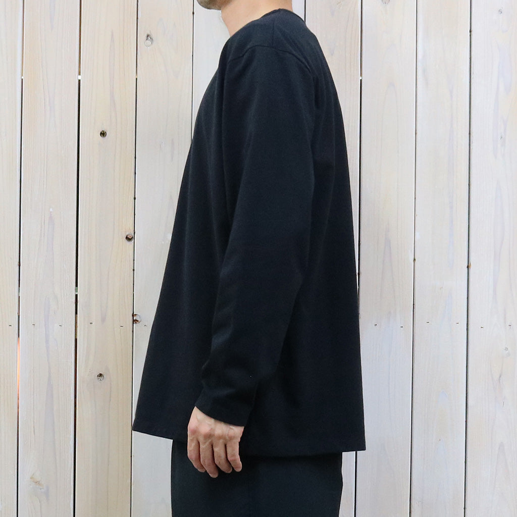 nanamica『COOLMAX Jersey L/S Tee』(Black)