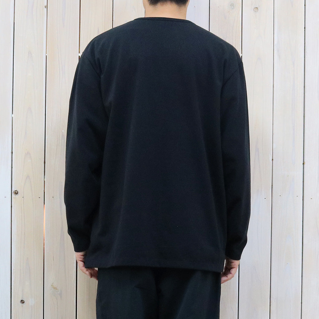 nanamica『COOLMAX Jersey L/S Tee』(Black)