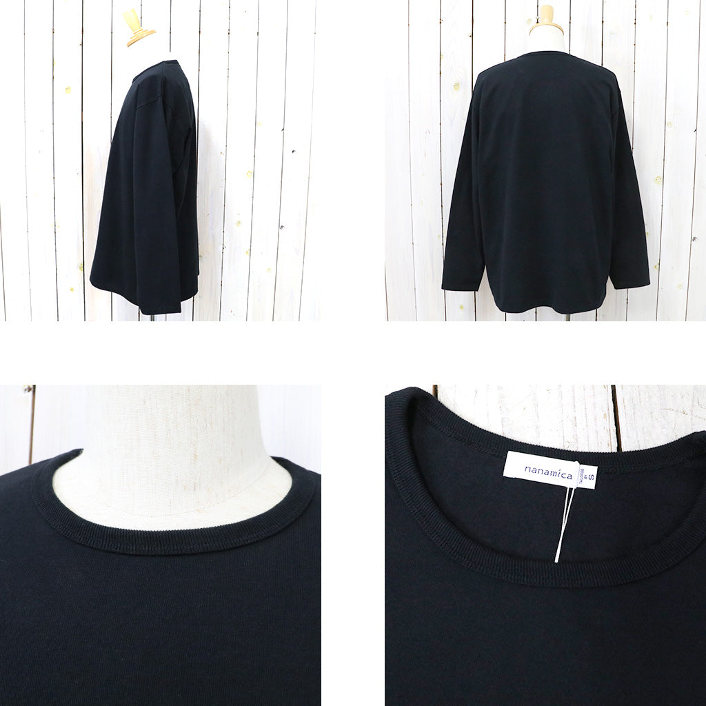 nanamica『COOLMAX Jersey L/S Tee』(Black)