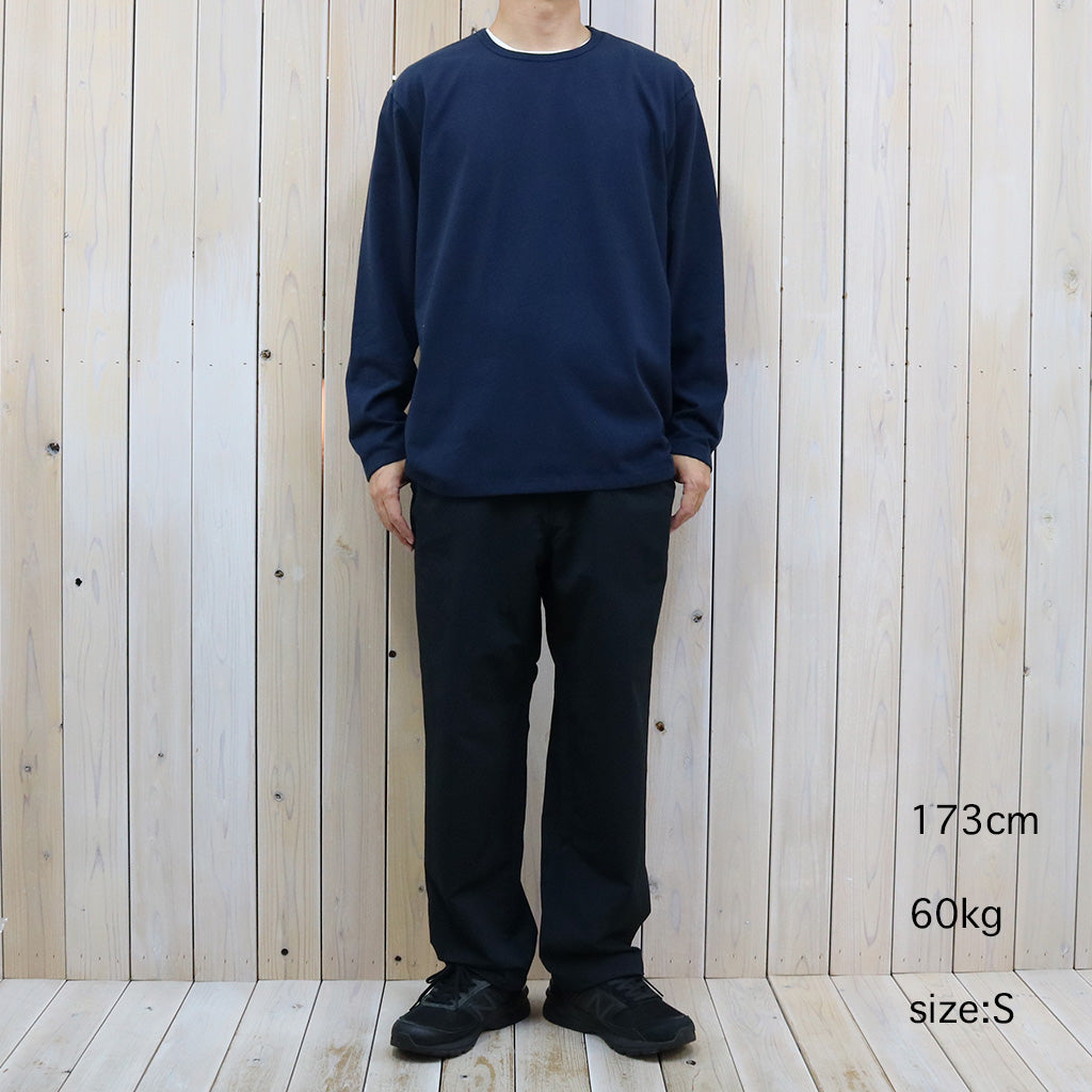 nanamica『COOLMAX Jersey L/S Tee』(Navy)