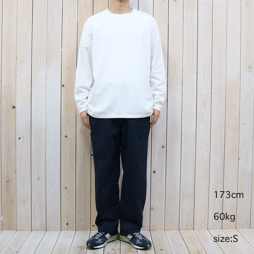 nanamica『COOLMAX Jersey L/S Tee』(White)