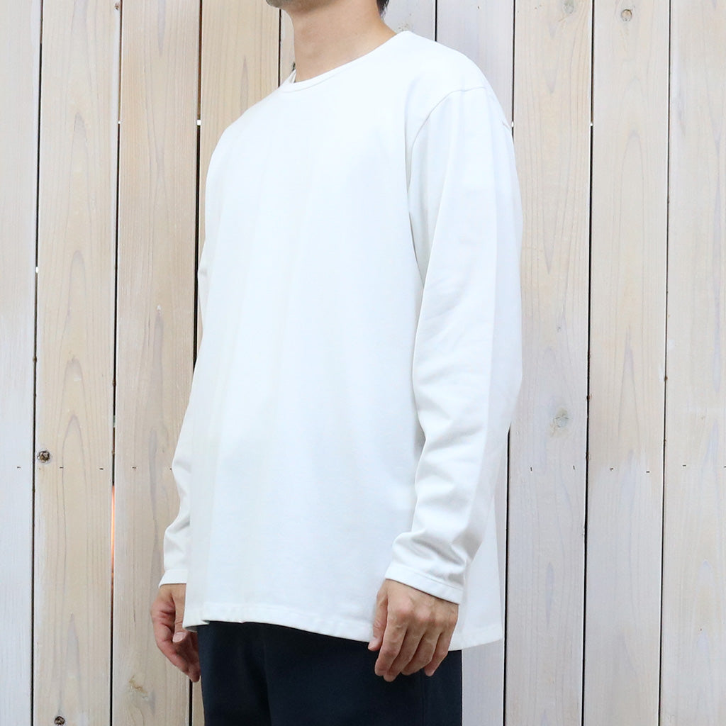 nanamica『COOLMAX Jersey L/S Tee』(White)