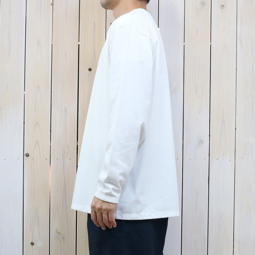 nanamica『COOLMAX Jersey L/S Tee』(White)