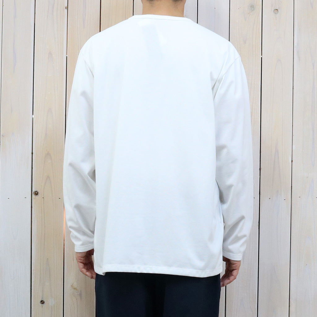 nanamica『COOLMAX Jersey L/S Tee』(White)