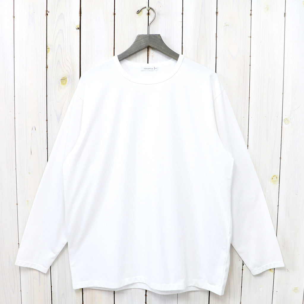 nanamica『COOLMAX Jersey L/S Tee』(White)